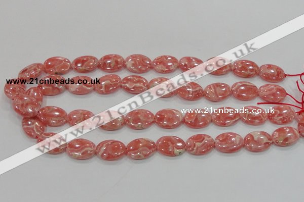 CRC107 15.5 inches 15*20mm oval natural argentina rhodochrosite beads