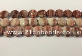 CRC1070 15.5 inches 20mm flat round rhodochrosite beads