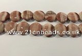 CRC1072 15.5 inches 25mm flat round rhodochrosite beads