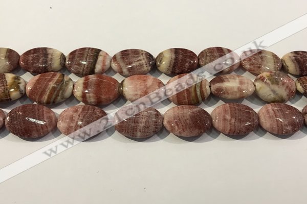 CRC1080 15.5 inches 18*25mm oval rhodochrosite beads wholesale