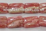 CRC109 15.5 inches 15*20mm rectangle natural argentina rhodochrosite beads