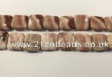 CRC1095 15.5 inches 25*25mm square rhodochrosite beads wholesale