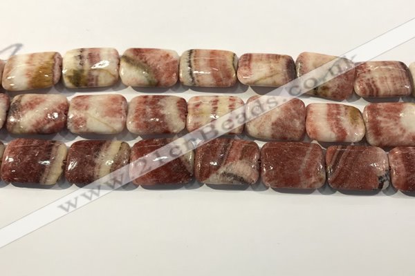 CRC1102 15.5 inches 18*25mm rectangle rhodochrosite beads