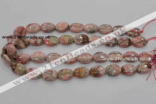 CRC113 15.5 inches 15*20mm oval natural argentina rhodochrosite beads