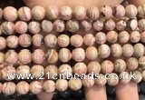 CRC1150 15.5 inches 8mm round rhodochrosite gemstone beads