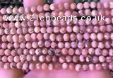 CRC1170 15.5 inches 5mm faceted round rhodochrosite gemstone beads