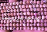 CRC1171 15.5 inches 6mm faceted round rhodochrosite gemstone beads