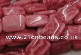 CRC14 16 inches 12*18mm rectangle rhodochrosite beads wholesale