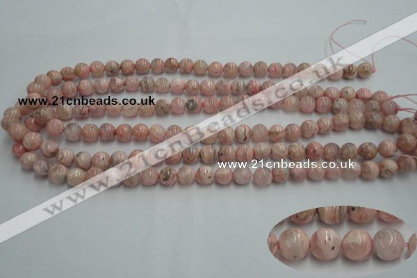 CRC152 15.5 inches 8mm round Argentina rhodochrosite beads