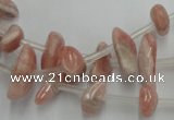 CRC159 15.5 inches 3*6mm - 5*12mm chips Argentina rhodochrosite beads