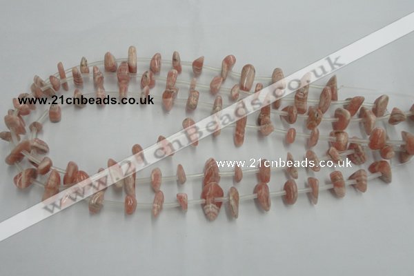 CRC159 15.5 inches 3*6mm - 5*12mm chips Argentina rhodochrosite beads