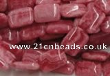 CRC16 16 inches 10*14mm rectangle rhodochrosite beads wholesale