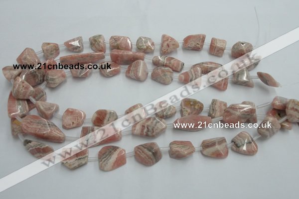 CRC160 15.5 inches 8*10mm - 13*20mm nuggets Argentina rhodochrosite beads