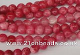 CRC18 15.5 inches 6mm round dyed rhodochrosite gemstone beads