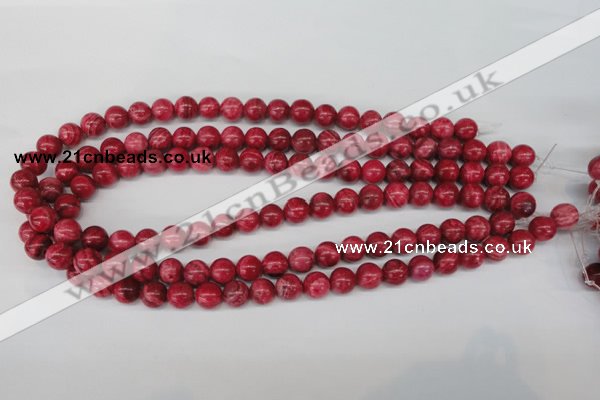 CRC19 15.5 inches 10mm round dyed rhodochrosite gemstone beads