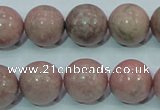 CRC205 16 inches 14mm round rhodochrosite gemstone beads wholesale