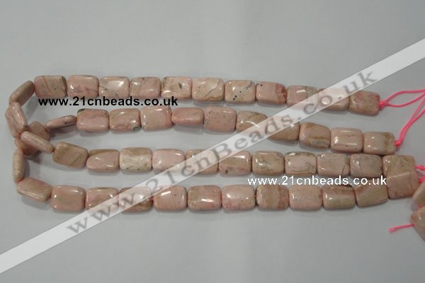 CRC304 15.5 inches 12*16mm rectangle Peru rhodochrosite beads