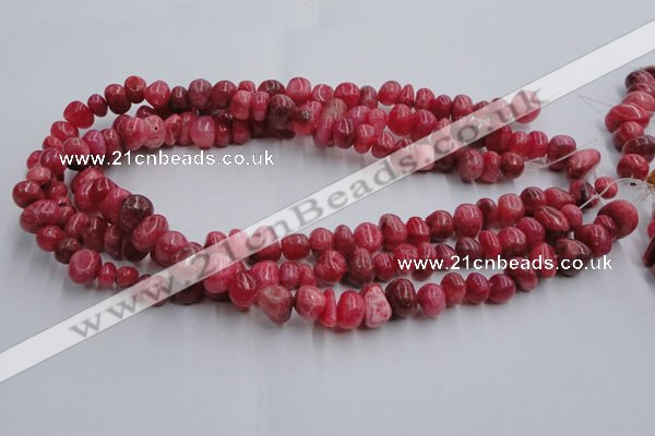 CRC35 15.5 inches 6*8mm - 8*10mm dyed rhodochrosite nuggets beads