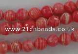 CRC403 15.5 inches 10mm faceted round synthetic rhodochrosite beads