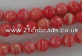 CRC403 15.5 inches 10mm faceted round synthetic rhodochrosite beads