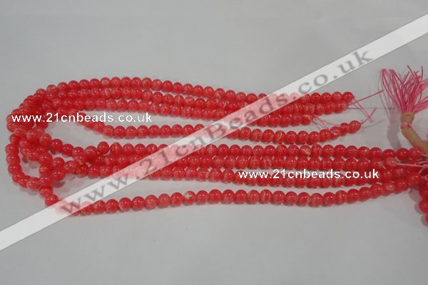 CRC501 15.5 inches 6mm round synthetic rhodochrosite beads