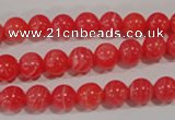 CRC502 15.5 inches 8mm round synthetic rhodochrosite beads