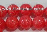 CRC506 15.5 inches 16mm round synthetic rhodochrosite beads