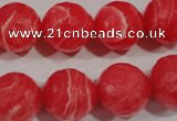 CRC516 15.5 inches 16mm faceted round synthetic rhodochrosite beads