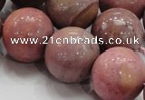 CRC57 15.5 inches 22mm round rhodochrosite gemstone beads wholesale