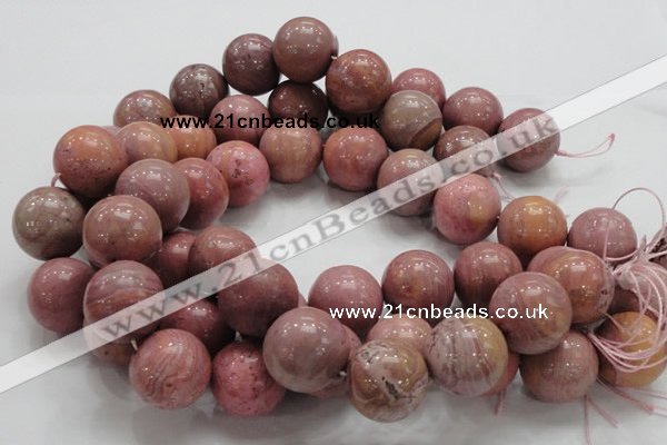 CRC57 15.5 inches 22mm round rhodochrosite gemstone beads wholesale