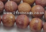 CRC62 15.5 inches 16mm faceted round rhodochrosite gemstone beads