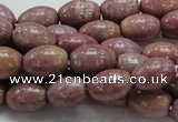 CRC66 15.5 inches 10*14mm rice rhodochrosite gemstone beads