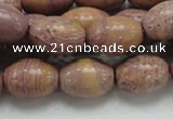 CRC67 15.5 inches 13*18mm rice rhodochrosite gemstone beads