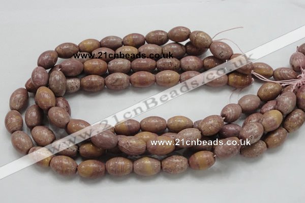 CRC67 15.5 inches 13*18mm rice rhodochrosite gemstone beads