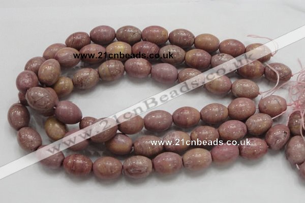 CRC68 15.5 inches 15*20mm rice rhodochrosite gemstone beads