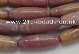 CRC69 15.5 inches 10*30mm rice rhodochrosite gemstone beads