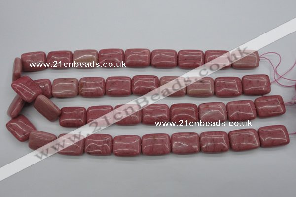 CRC701 15.5 inches 15*20mm rectangle rhodochrosite beads wholesale