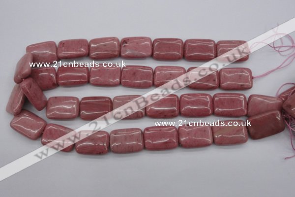 CRC702 15.5 inches 18*25mm rectangle rhodochrosite beads wholesale