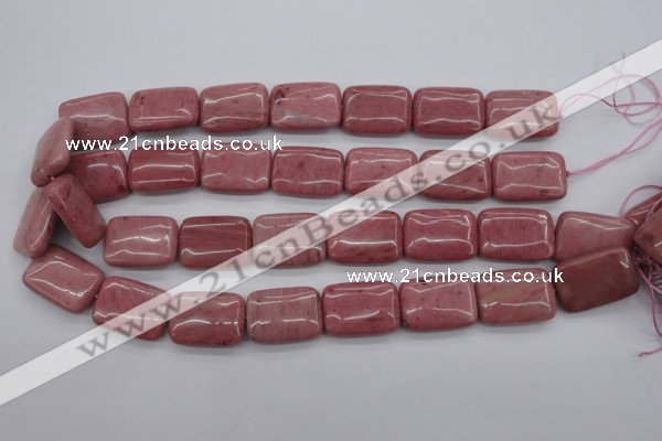 CRC702 15.5 inches 18*25mm rectangle rhodochrosite beads wholesale