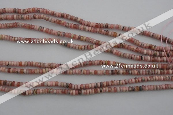 CRC750 15.5 inches 2.5*4mm rondelle rhodochrosite beads wholesale