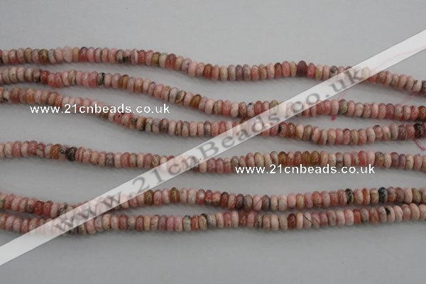 CRC751 15.5 inches 3*5mm rondelle rhodochrosite beads wholesale