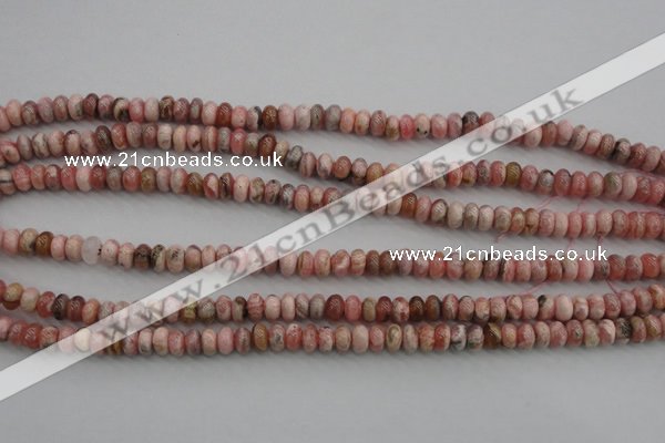 CRC752 15.5 inches 4*6mm rondelle rhodochrosite beads wholesale