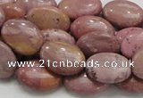 CRC77 15.5 inches 12*18mm oval rhodochrosite gemstone beads