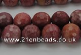 CRC804 15.5 inches 12mm faceted round Brazilian rhodochrosite beads