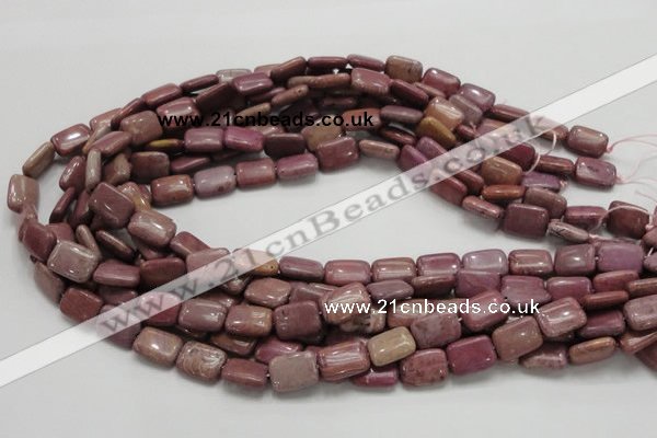 CRC81 15.5 inches 10*14mm rectangle rhodochrosite gemstone beads