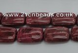 CRC823 15.5 inches 13*18mm rectangle Brazilian rhodochrosite beads