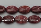 CRC831 15.5 inches 10*14mm oval Brazilian rhodochrosite beads