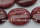 CRC837 15.5 inches 30*40mm oval Brazilian rhodochrosite beads