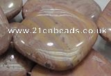 CRC87 15.5 inches 40*40mm diamond rhodochrosite gemstone beads