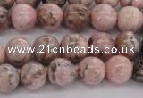 CRC903 15.5 inches 8mm round natural rhodochrosite beads